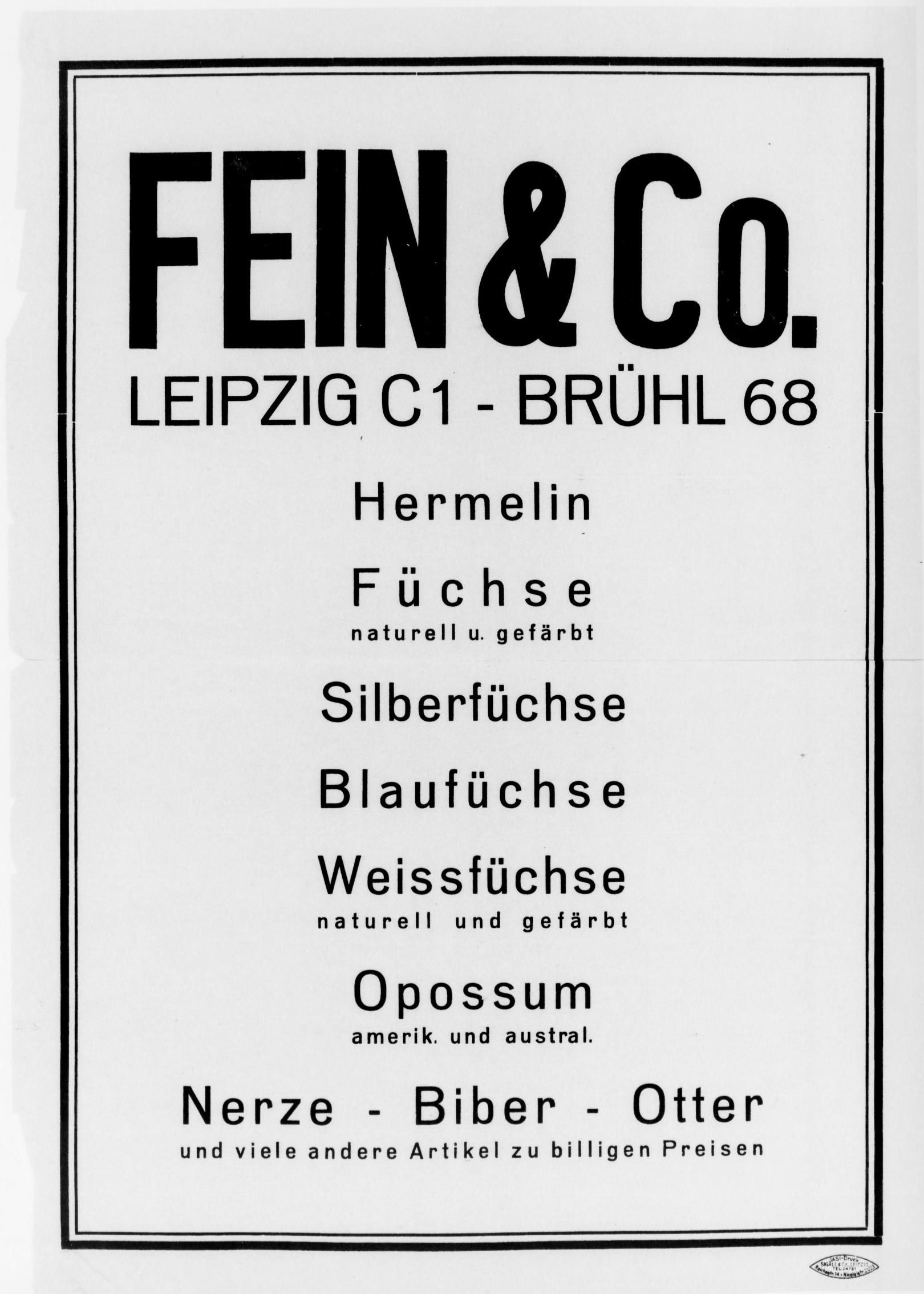 Firmenzeichen Fein & Co.